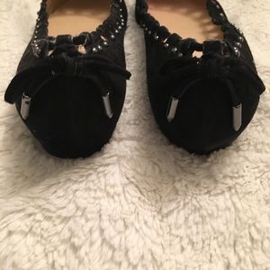 Black ballet flats Size 8